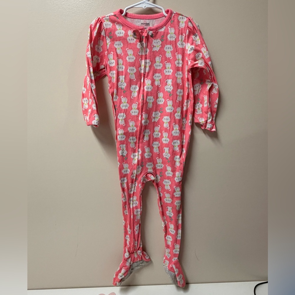 Charming Pink Kids Pajama Set with Cute Print